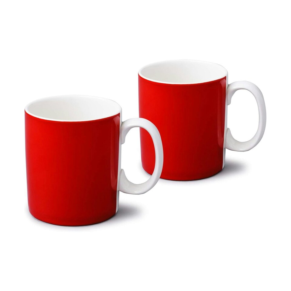 image 1 of Wm Bartleet & Sons Porcelain Original Large Mug, 1 Pint, Set of 2 White