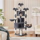 image 2 of Yaheetech Large Cat Tree with 3 Condos Dark Grey