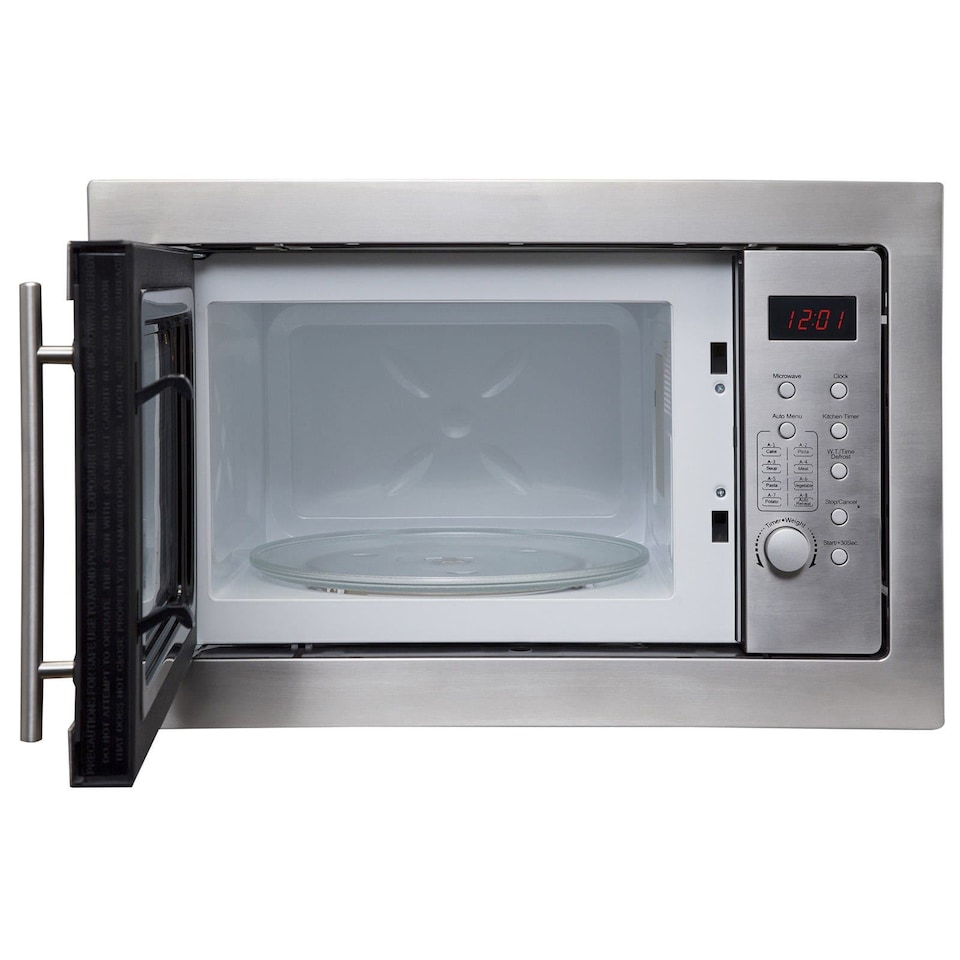 image 1 of SIA Stainless Steel 25L Integrated Built in 900W Digital Microwave Oven - BIM25SS