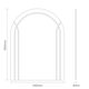 image 4 of Showerdrape Soho Arched Oval Wall Mounted Frameless Diamond Cut Bathroom Mirror 60 x 45cm | Chrome | Mirror | 1
