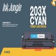 image 4 of 2x Compatible HP 203X Cyan Toner Cartridges Blue