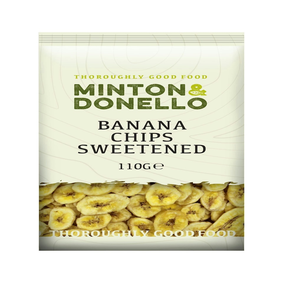 image 1 of Minton & Donello Sweetened Banana Chips 6 x 110g | Multi