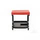 image 2 of Oypla Heavy Duty Garage Stool Rolling Mechanics Chair Crawling Seat Red