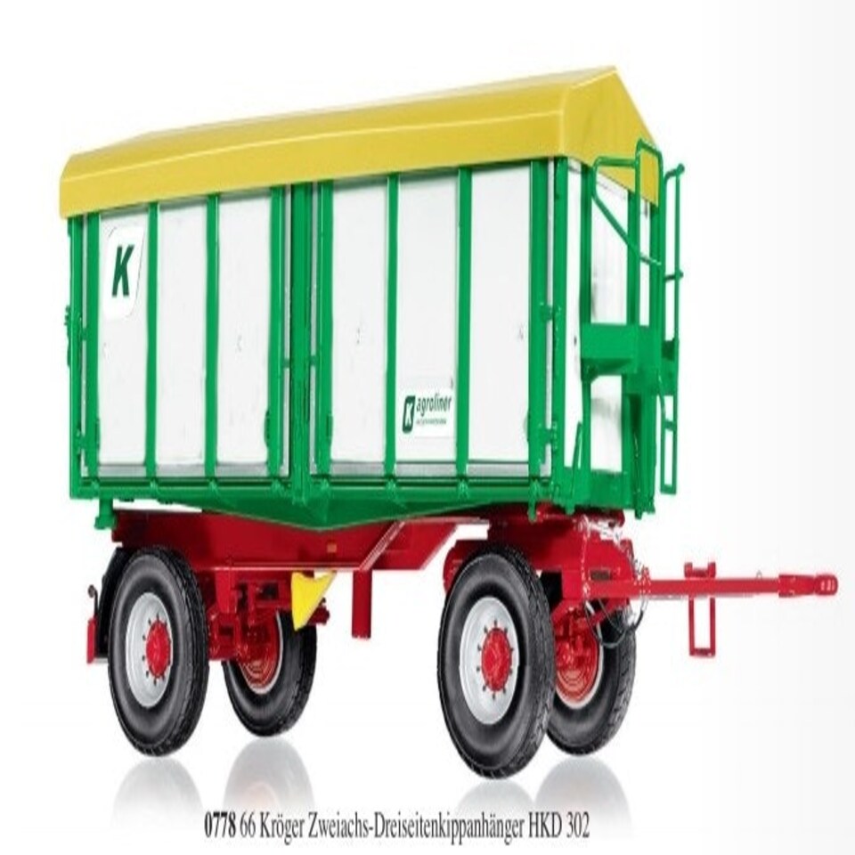 Wiking 1:32 Kroger Two Axle Three Way Tipper White
