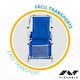 image 5 of Folding Lounger Camping Chair Aktive Blue 62 x 62 x 117 cm Folding cart Awning (2 Units) N/A