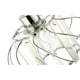 image 5 of Modern Pendant Lamp Shade with Clear Acrylic Rectangular Prims and Chrome Frame | Chrome
