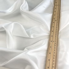 Minerva Core Range White 100% Silk Habotai Fabric for Bridal, Dressmaking, 90cm / 35" Wide - per metre