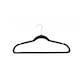 image 2 of Pack of 20 Black Non-Slip Space Saving Velvet Clothes Garment Coat Suit Hangers