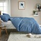 image 6 of Deluxe Tufted Microfibre Zigzag Duvet Cover Set White | White | Super King