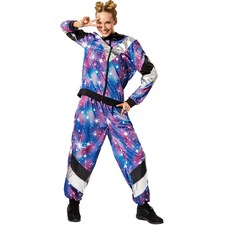 Womens Fancy Dress Costume - Retro Disco Tracksuit | Blue | blue | 2XL | 1