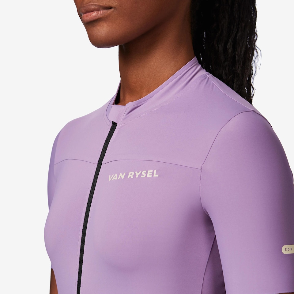 image 1 of Decathlon Women's fitted short-sleeved road cycling jersey, EDR 2