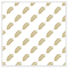 Gold leaf pattern (Picture Frame) White | S