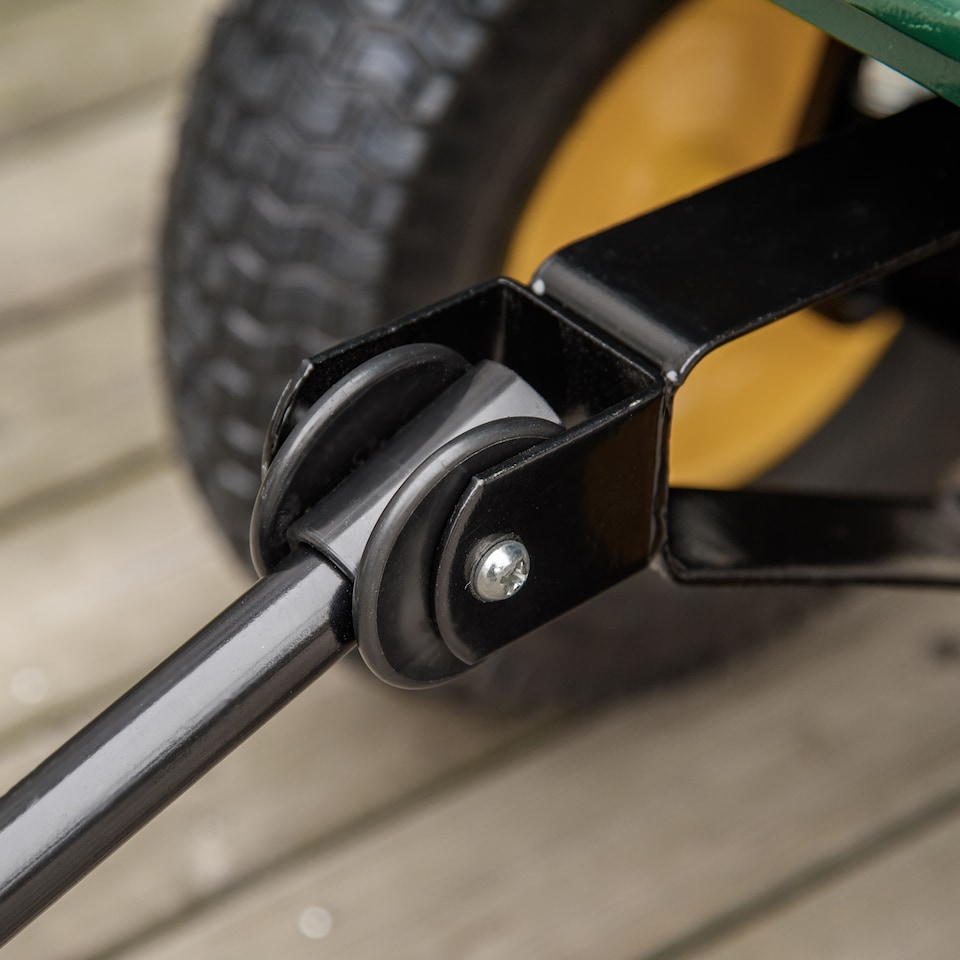 image 1 of Outsunny Heavy Duty Garden Cart Truck Trolley Wheelbarrow Trailer