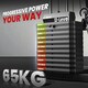 image 4 of HOMCOM Multi Home Gym Machine with 66kg Weights for Strength Training, Red