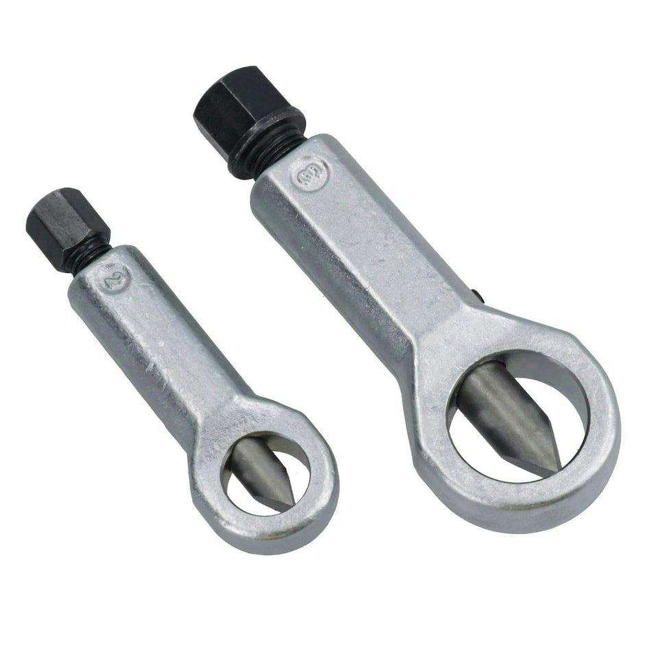image 1 of 2pc Nut Bolt Splitter remover For Rusted Rounded Seized Nuts From 2mm - 22mm