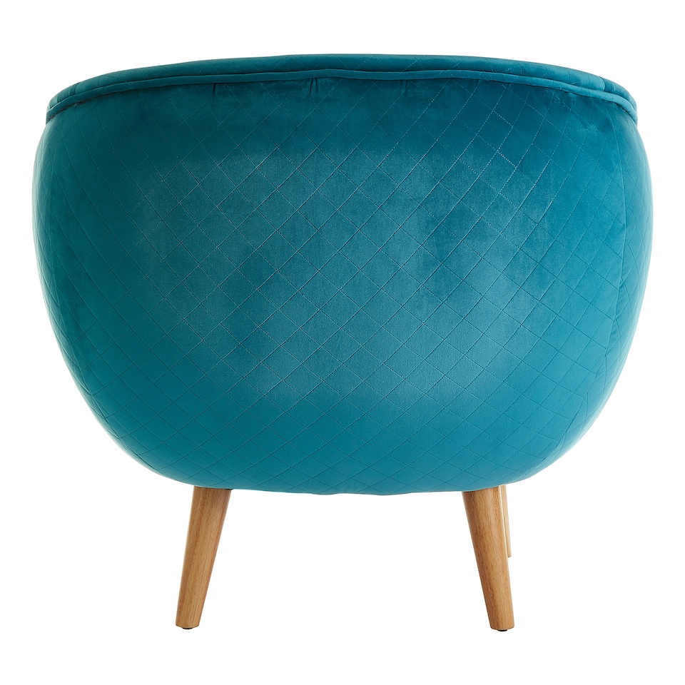 image 1 of Interiors by Premier Oscar Teal Fabric Chair