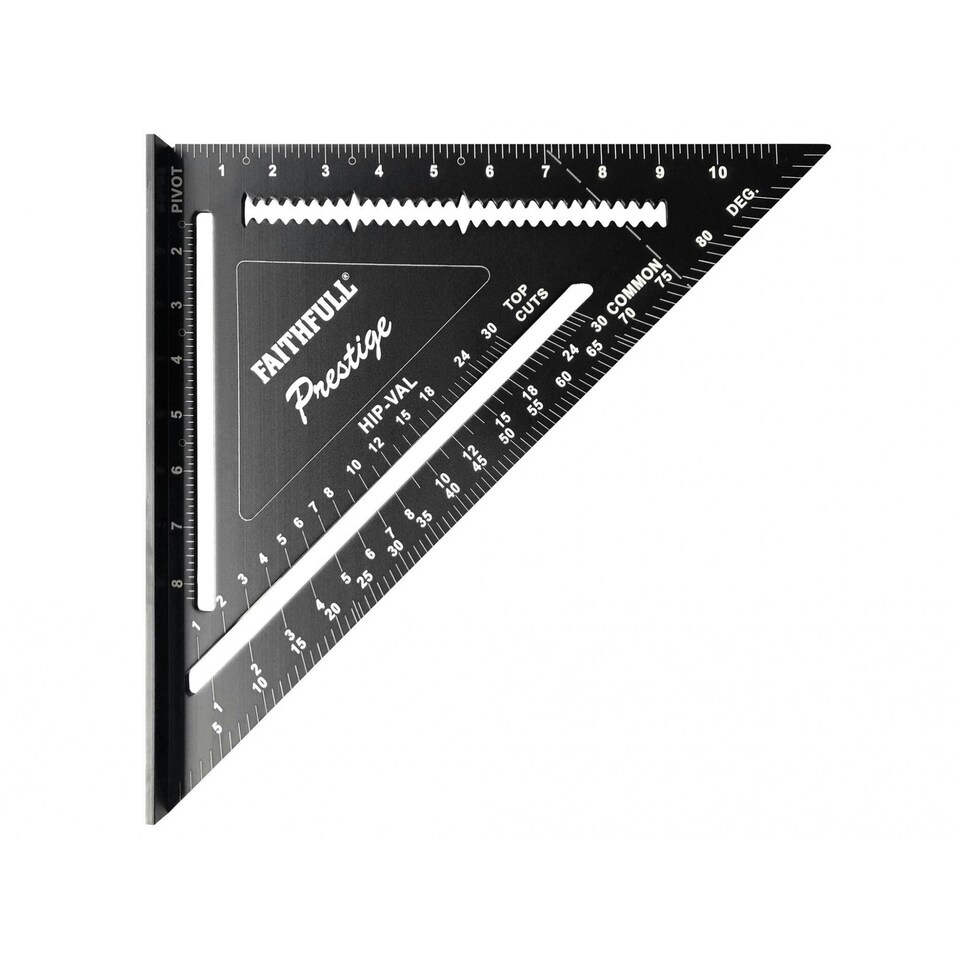 Faithfull Prestige Quick Square Black Aluminium - Multi Colour - 300mm (12in)