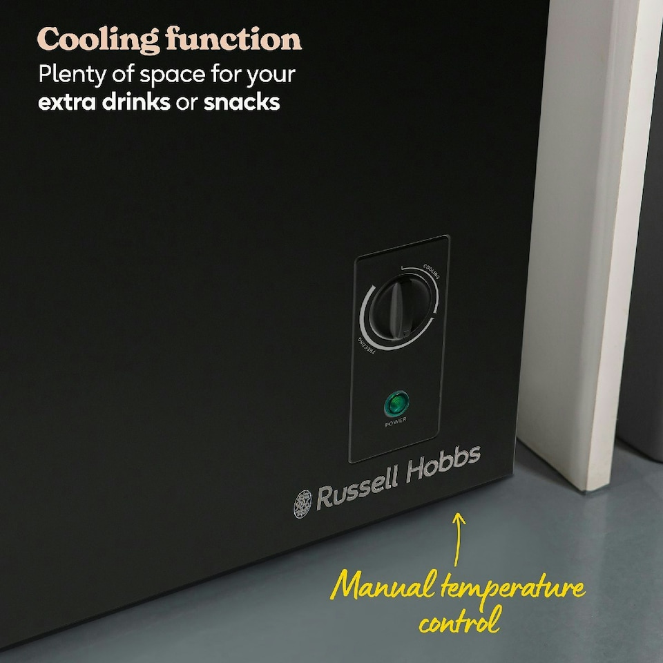 image 1 of Russell Hobbs RH198CF0E1B Chest Freezer 198L Freestanding Black 5 Year Guarantee Black