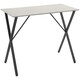 image 1 of HOMCOM 120 cm Rectangular Breakfast Bar Table for 4 People, Steel Legs, White