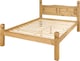 image 4 of Corona Double Bed Frame Low Foot End 4ft6 Solid Mexican Pine Bedroom