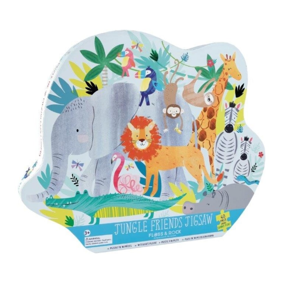 image 1 of Floss & Rock Jigsaw Puzzle 40 Piece - Jungle