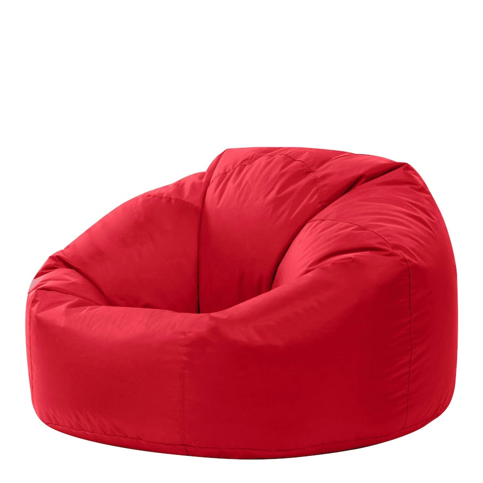 image 1 of icon Classic Indoor Outdoor Bean Bag Red Bean Bag Chair Red | Red