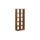 image 1 of 10-Tier Industrial Bookshelf Storage Rack, Large Capacity Shelving Unit, Rustic Brown