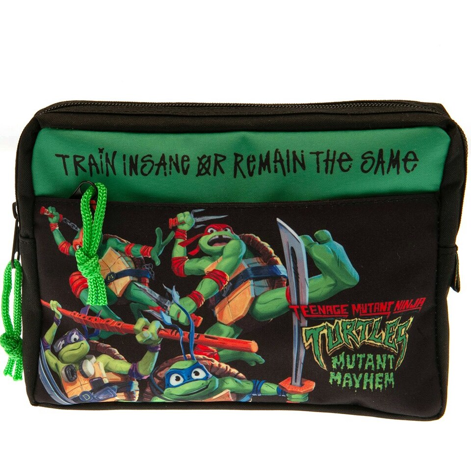 image 1 of Teenage Mutant Ninja Turtles: Mutant Mayhem Pencil Case - Black/Green - One Size