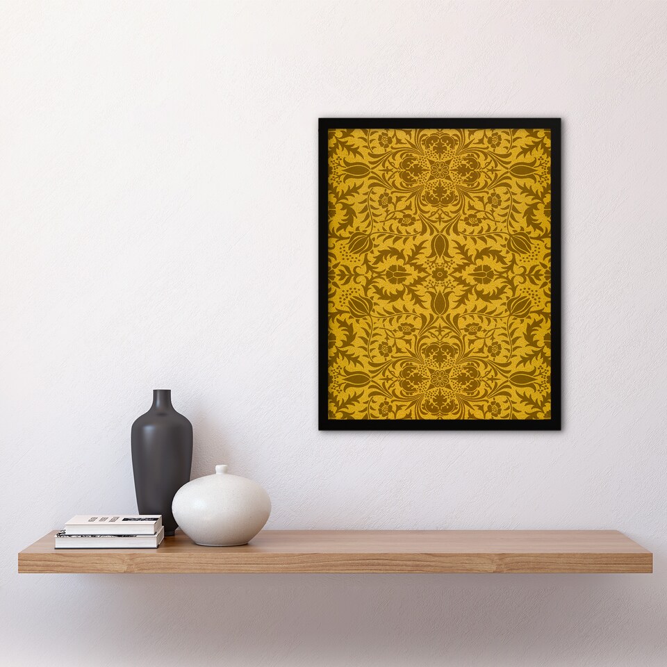 image 1 of William Morris Framed Wall Art Print Floral Vine Filigree Pattern Home Décor