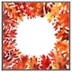 image 1 of Circled autumn leaves (Picture Frame) Grey | XL
