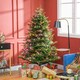 image 2 of HOMCOM 6ft Prelit Artificial Christmas Tree w/ Lights for Party Decoration