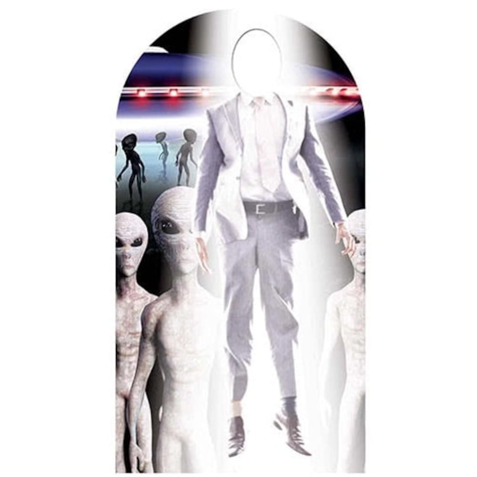 Alien Abduction Stand In Lifesize Cardboard Cutout 174cm