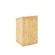 image 1 of 4 x 4 Modular Garden Shed Windowless Wooden Shiplap Pent Tongue and Groove Storage Brown