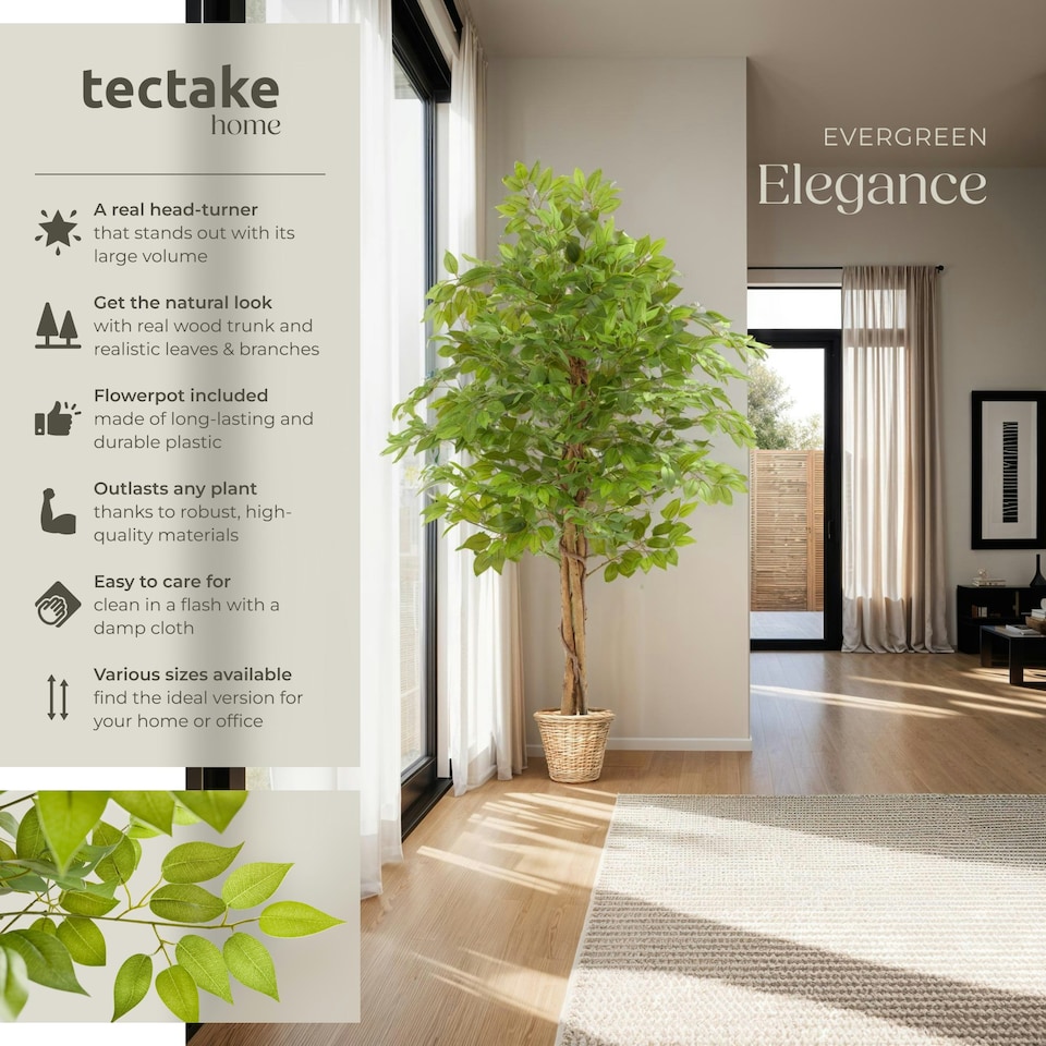 image 1 of Artificial Plant - detailed and lifelike, ficus tree, low-maintenance - 160cm