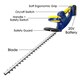 image 4 of Skotek 20V Cordless Hedge Trimmer 1 Battery & 1 Charger | Blue | Blue | 1