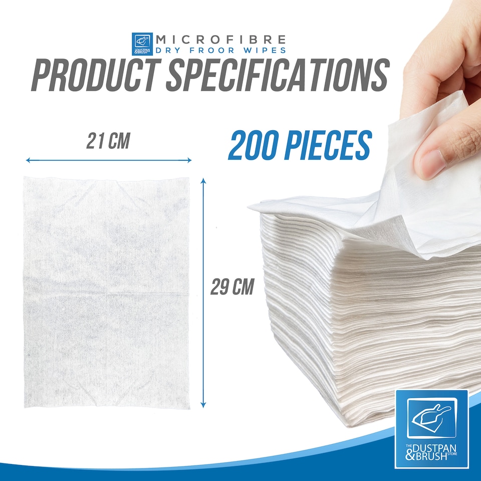 image 1 of Dry Floor Cleaning Wipes for Static Floor Mops Compatible with Flash Mop