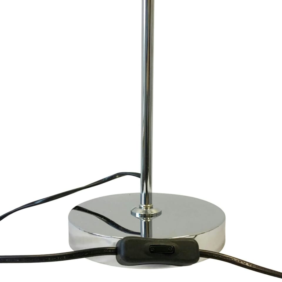 image 1 of First Choice Lighting Set of 2 Chrome and Acrylic Crystal Jewelled Table Lamps Chrome | Clear