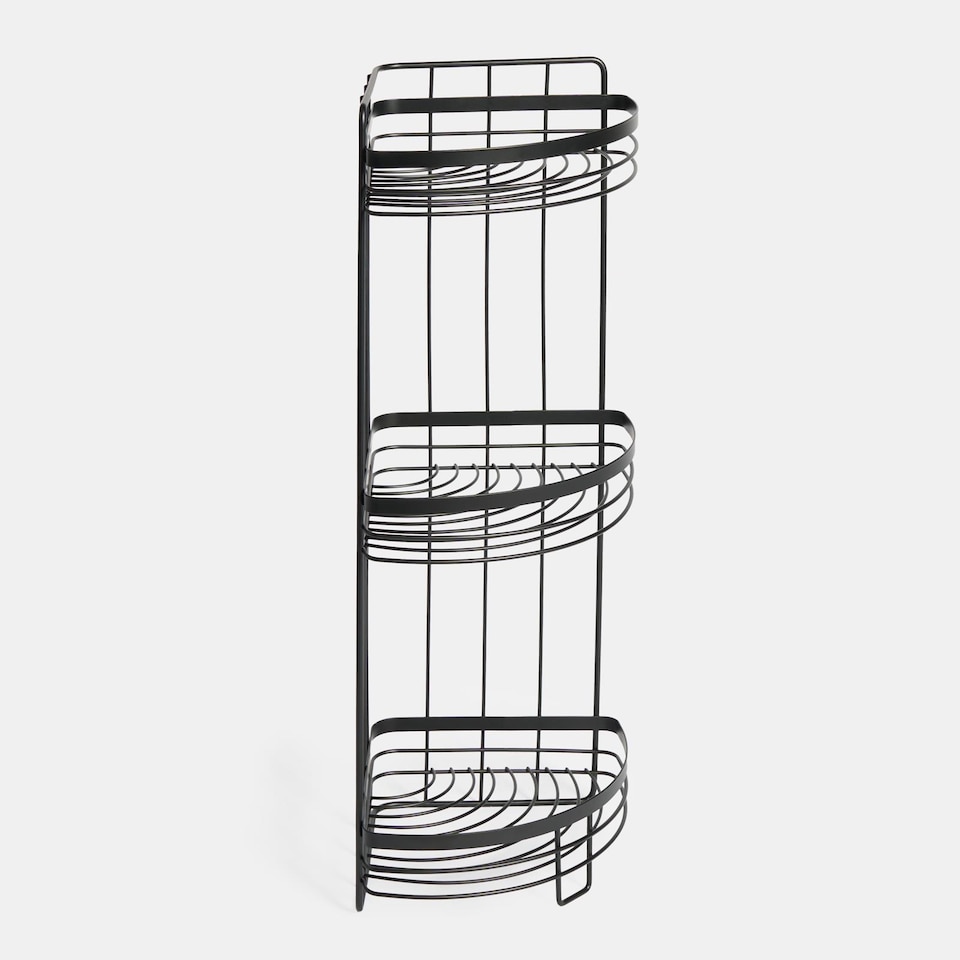 image 1 of OHS 3 Tier Shower Caddy Freestanding Bathroom Corner Shelf Organiser