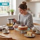 image 6 of GEEZY Rotating Cake Stand Serving Display Platter Silver Finish 30cm