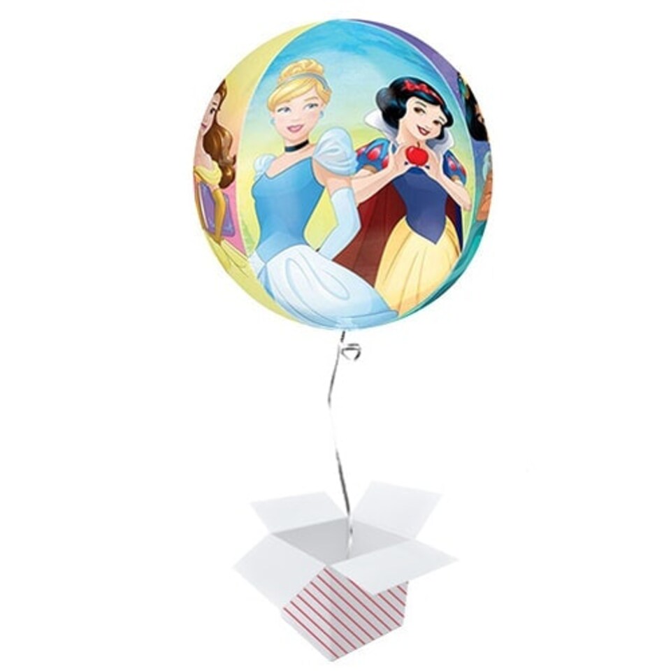 image 1 of Disney Princesses Orbz Foil Helium Balloon - Inflated Balloon in a Box