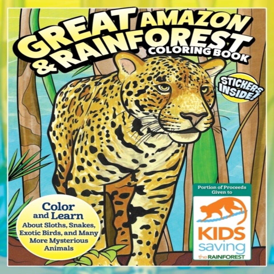 Great Amazon & Rainforest Coloring Book
