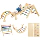 image 1 of AIYAPLAY 5-in-1 Toddler Climbing Frame with Ramp, Arch, for 18-48 Months