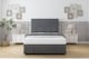 image 1 of Sloomy Lisbon Armour Coniston Divan Bed With Mattress 2 Drawers Left Side With 26" Strutted Headboard & 12" Matching Footboard 6' Super King | Grey | Armour | Super King | 1
