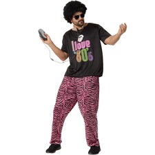 Mens Fancy Dress Costume - Jogger I Love 80s | Multi | colourful | S | 1