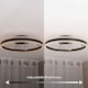 image 4 of ValueLights Infinity Black Circle Integrated LED Ceiling Fan & Remote