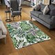 image 2 of Watercolour Botanical Leaves (Rug) Green | Medium: 80x150cm