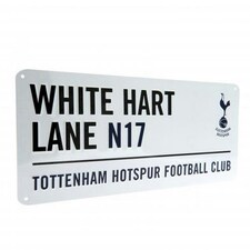 Tottenham Hotspur FC  Official White Hart Lane Street Sign - White/Black - One Size