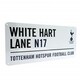 image 1 of Tottenham Hotspur FC  Official White Hart Lane Street Sign - White/Black - One Size