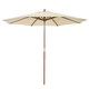 image 1 of COSTWAY 3M Outdoor Patio Umbrella Garden Parasol w/ 8 Ribs N/A