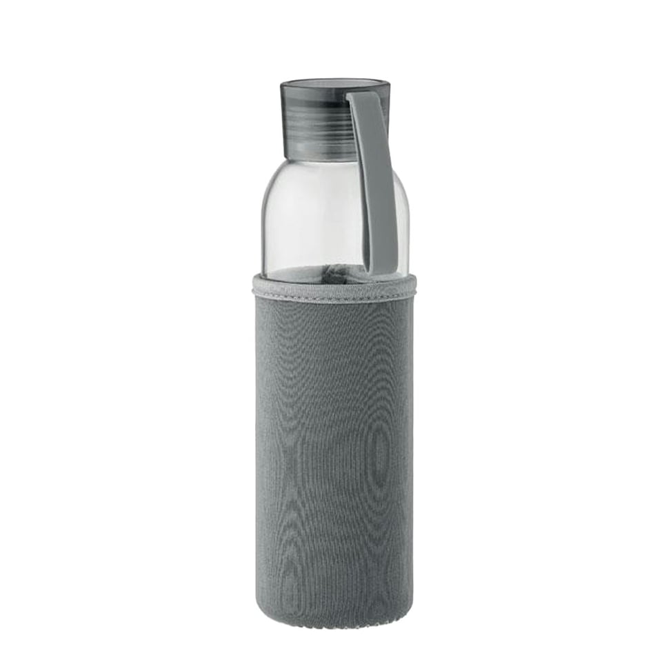 image 1 of MidOcean Ebor Recycled Glass 500ml Bottle - Stone Grey - One Size White | One Size